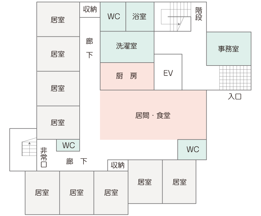 リリーユニット館内図