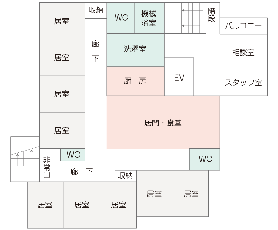 デイジーユニット館内図